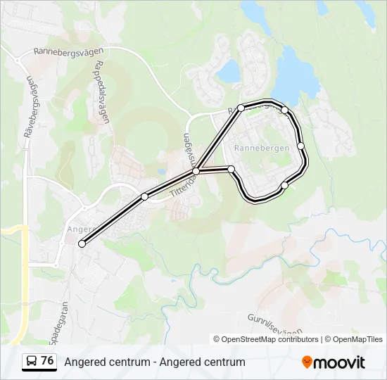 76 Bus Line Map