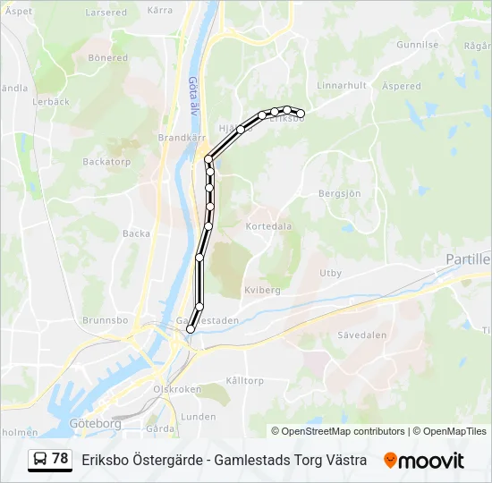 78 Bus Line Map