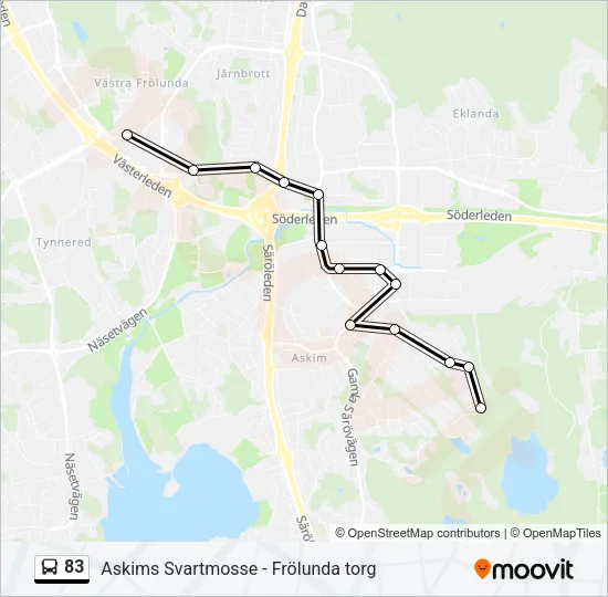 83 Bus Line Map