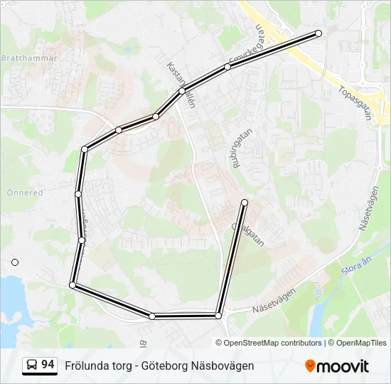 94 Bus Line Map