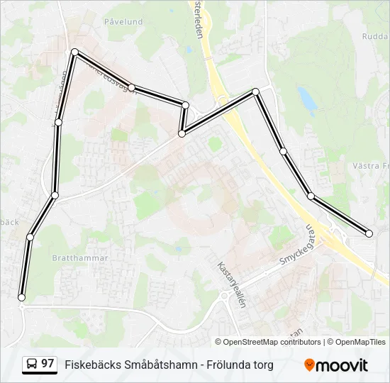 97 Bus Line Map