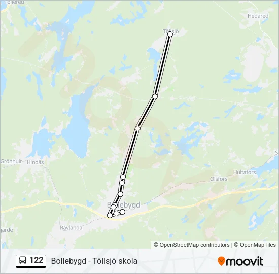 122 Bus Line Map