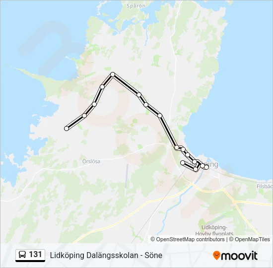 131 Bus Line Map