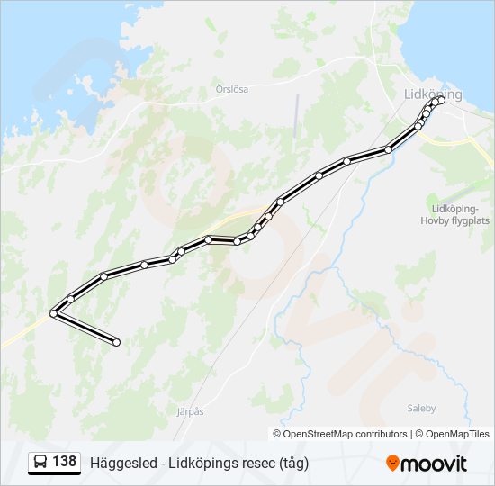 138 bus Line Map