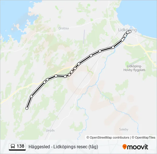 138 Bus Line Map