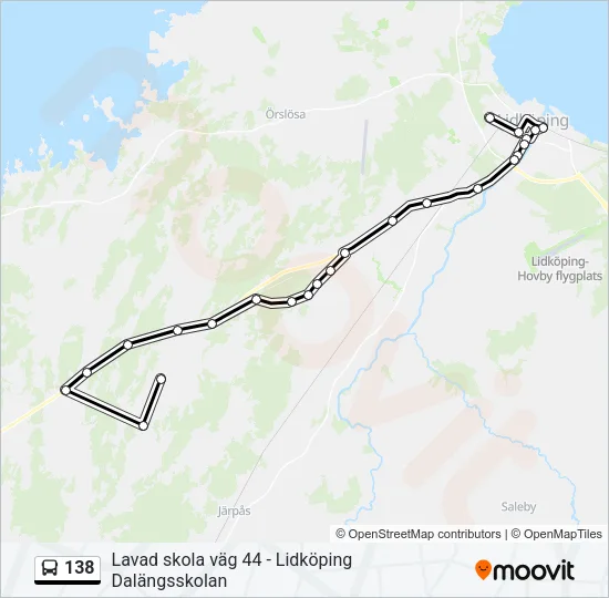 138 Bus Line Map