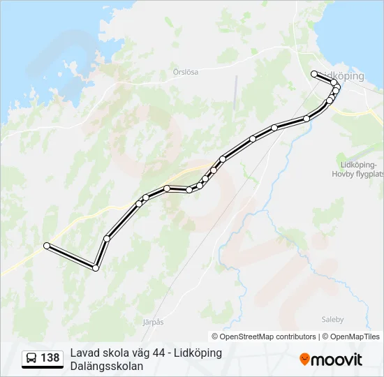 138 Bus Line Map