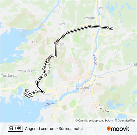 148 Bus Line Map