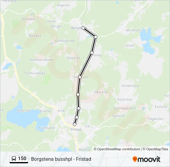 150 Bus Line Map