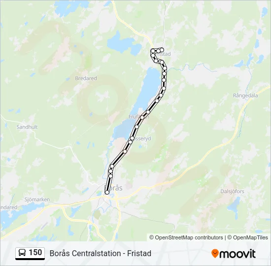 150 Bus Line Map