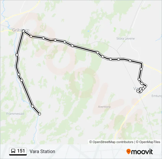 151 Bus Line Map