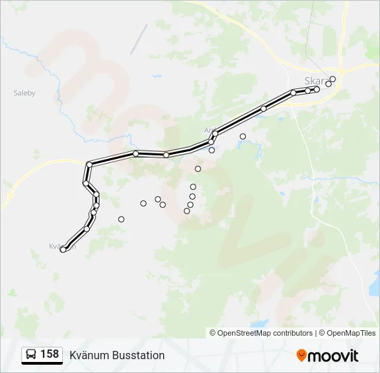 158 Bus Line Map