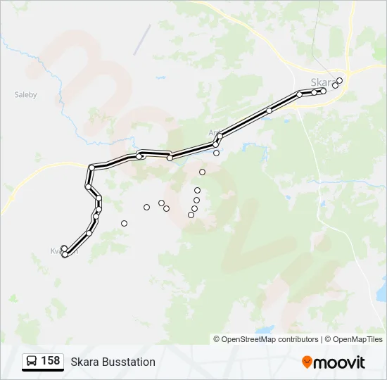 158 Bus Line Map
