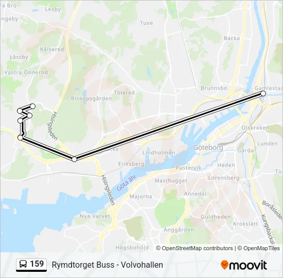 159 Bus Line Map