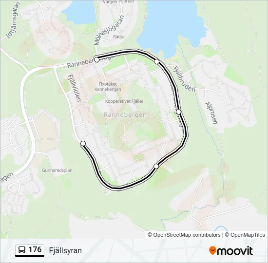 176 Bus Line Map
