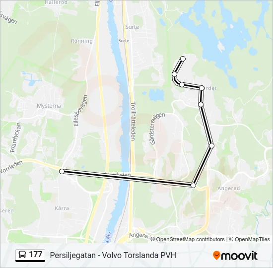 177 Bus Line Map