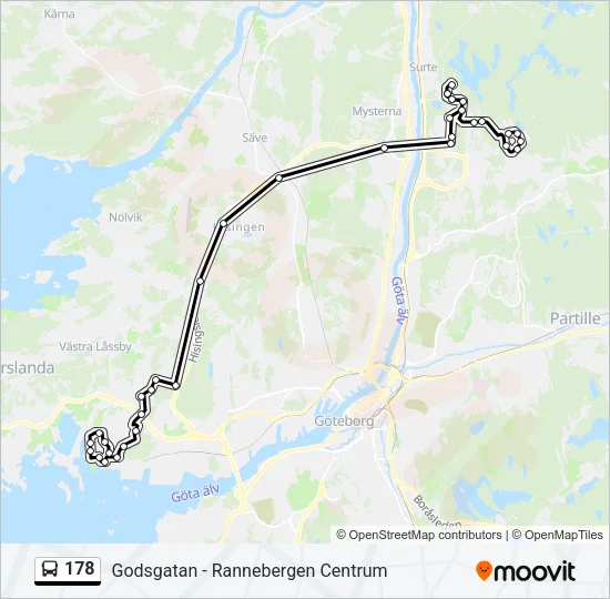 178 Bus Line Map