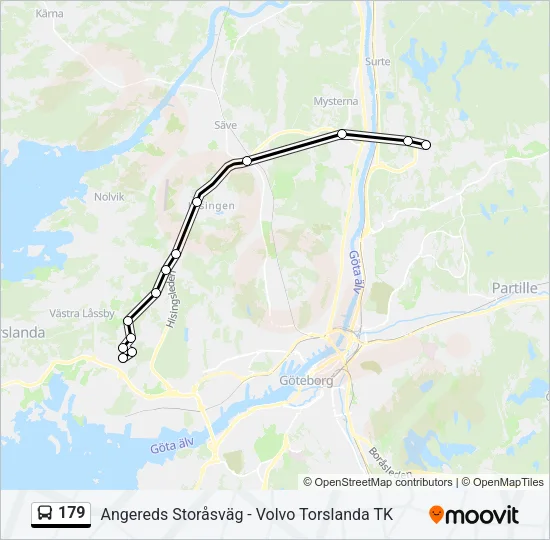179 Bus Line Map
