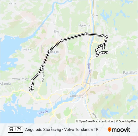 179 Bus Line Map