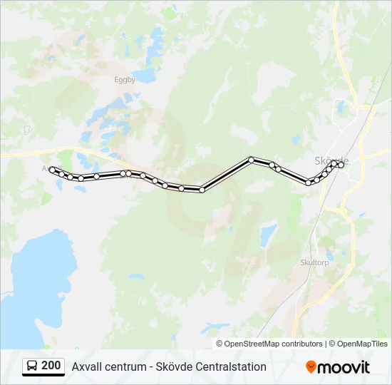 200 Bus Line Map