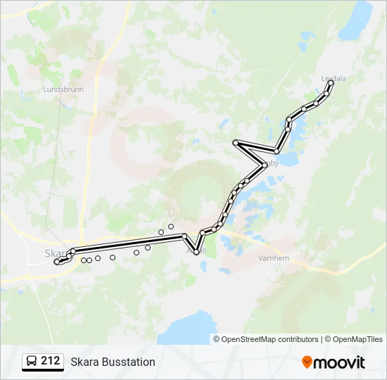 212 Bus Line Map
