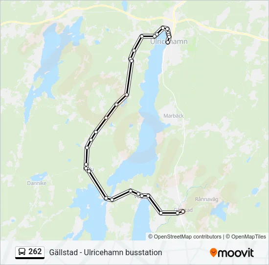 262 Bus Line Map
