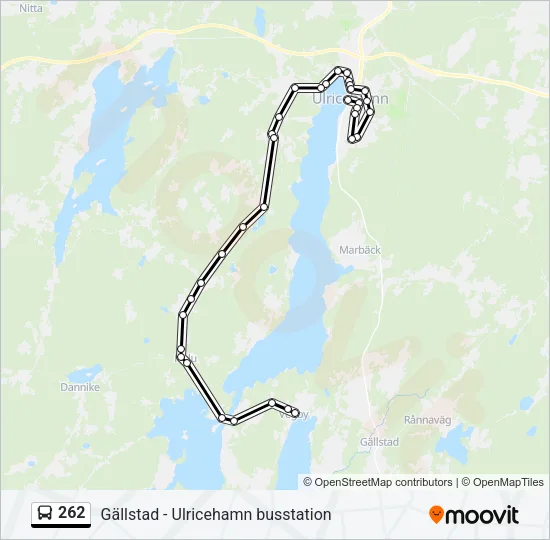 262 Bus Line Map