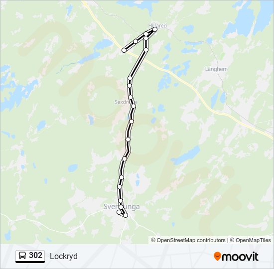 302 bus Line Map