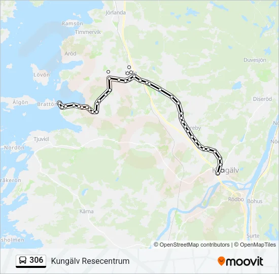 306 Bus Line Map