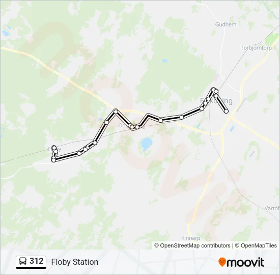 312 Bus Line Map