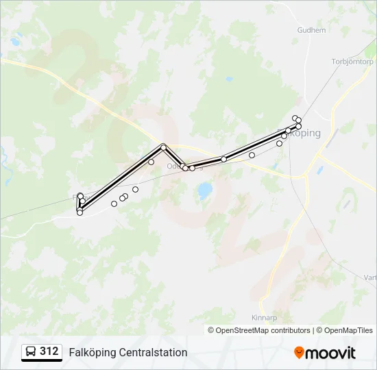 312 Bus Line Map
