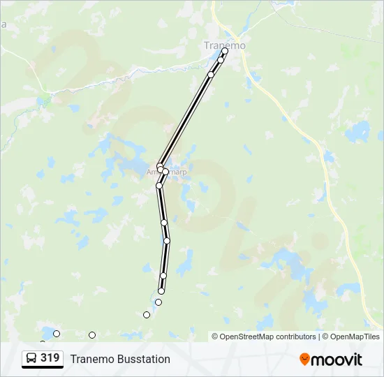 319 Bus Line Map