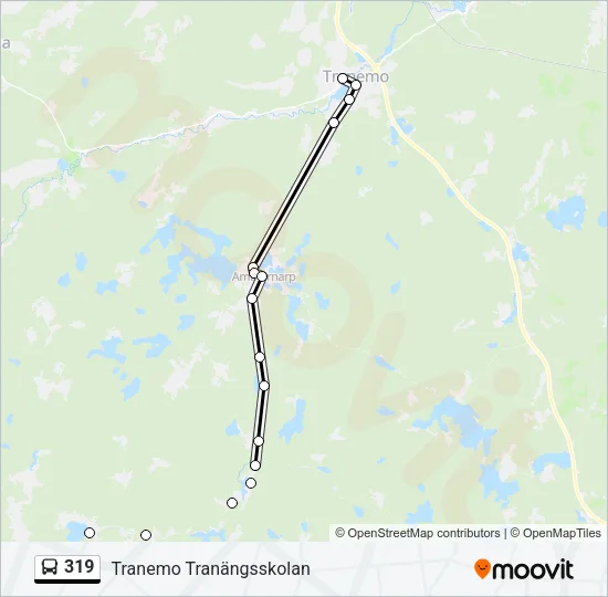 319 Bus Line Map