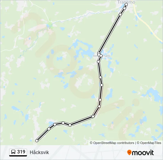 319 Bus Line Map