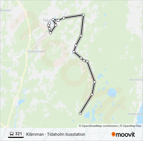 321 Bus Line Map