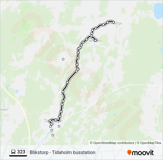 323 Bus Line Map