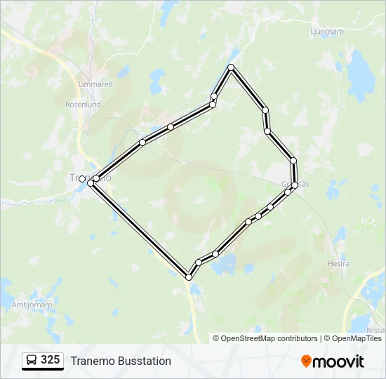 325 Bus Line Map