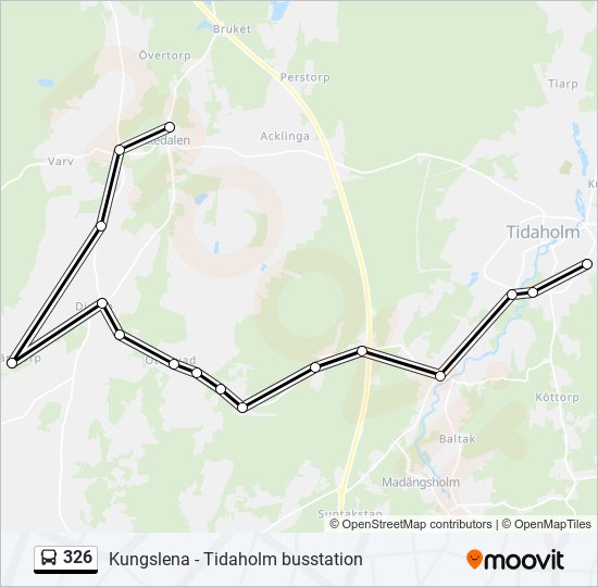 326 bus Line Map