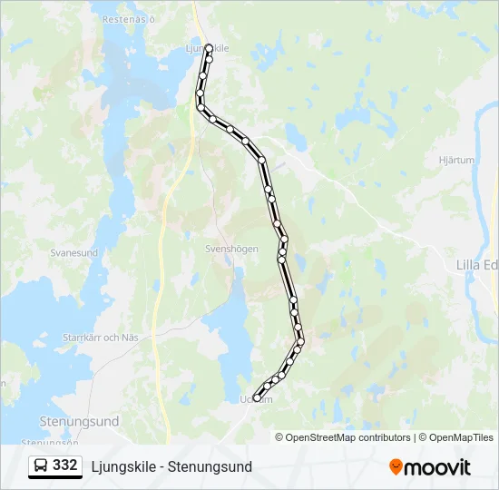 332 Bus Line Map