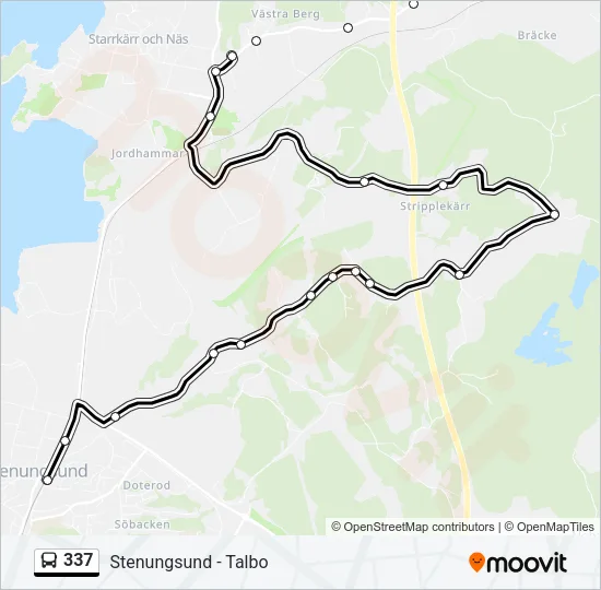 337 Bus Line Map