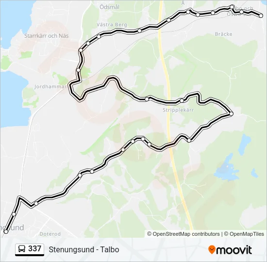 337 Bus Line Map