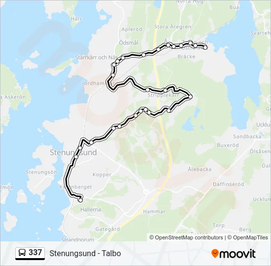 337 Bus Line Map