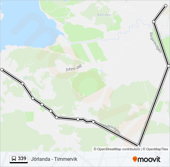 339 bus Line Map