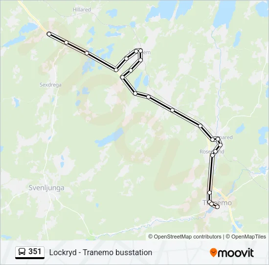 351 Bus Line Map
