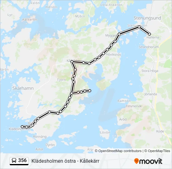 356 Bus Line Map