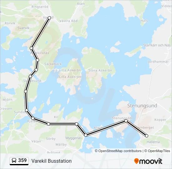 359 Bus Line Map