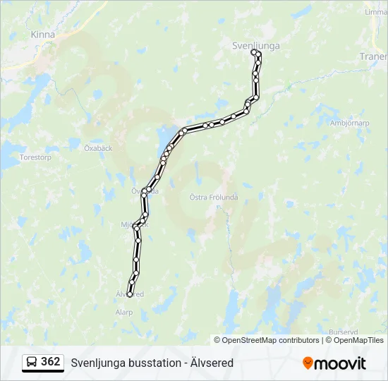 362 Bus Line Map