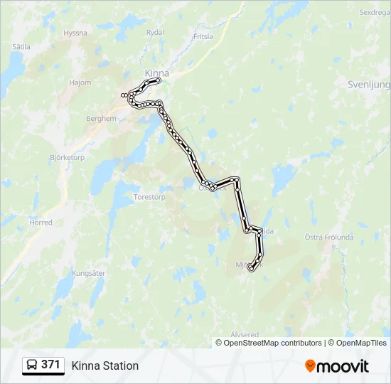371 Bus Line Map