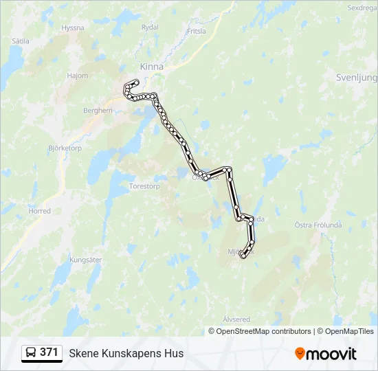 371 Bus Line Map