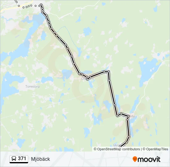 371 Bus Line Map